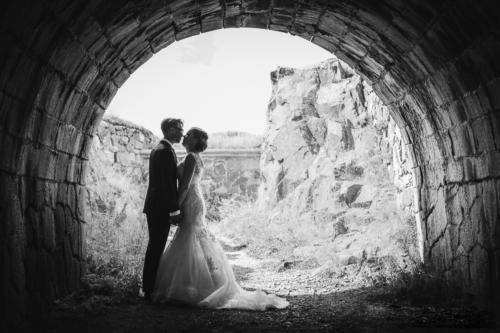 Hääkuvaus Suomenlinnan tunnelissa